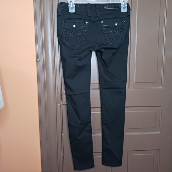 Rock Revival Beliss Women's Black Skinny Jeans size 28 - Picture 2 of 15